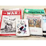 A quantity of WWII magazines including "The War Weekly", "Victory" and others. Condition - dog