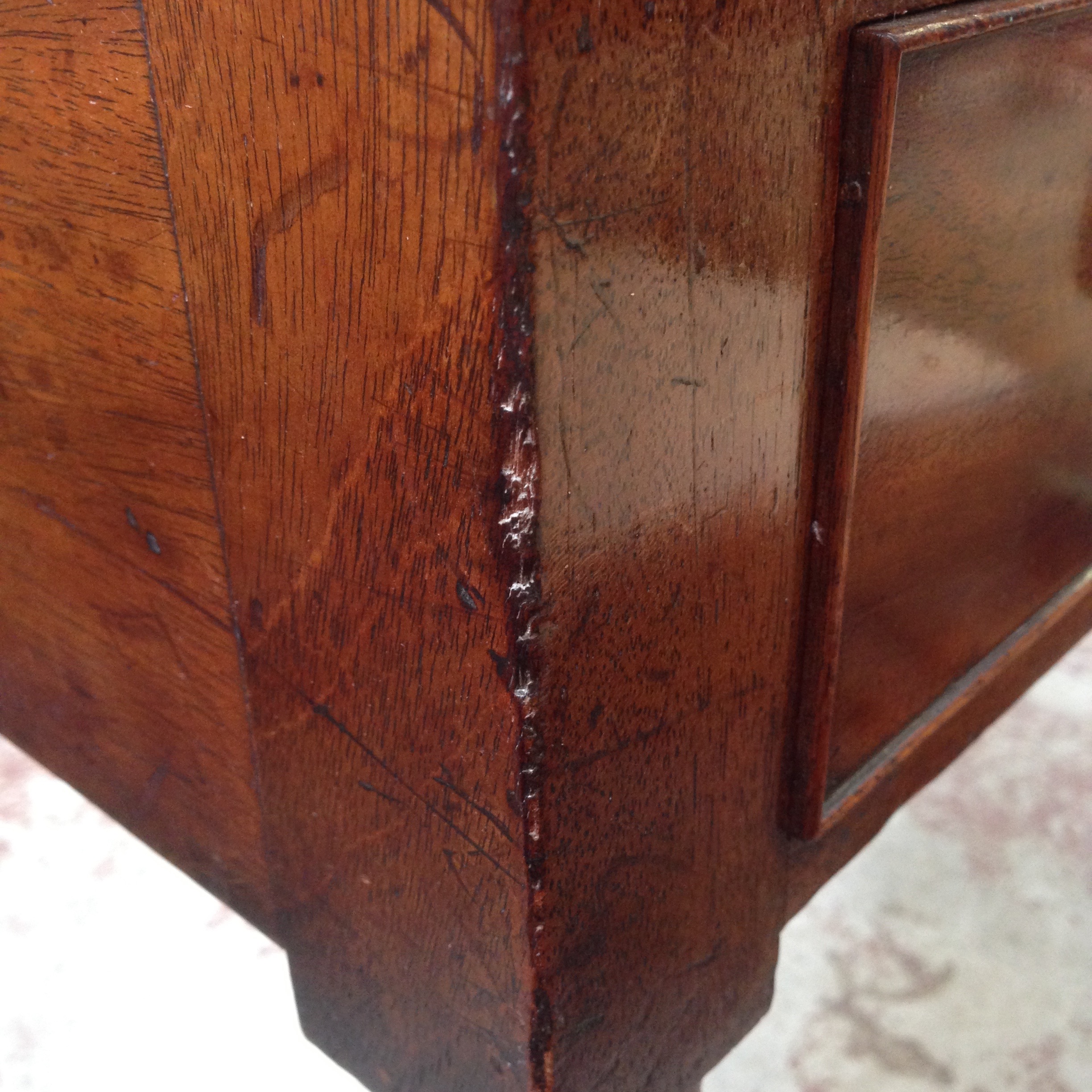 A Regency mahogany side table. W108cm D52cm H80cm
 
Old and newer surface scratches to top.  There - Image 6 of 9