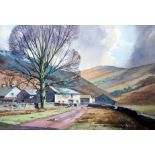 Sidney Buckley (1899 - 1982). Trough of Bowland. Watercolour. 52cm x 35cm. Signed.