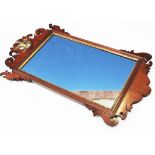 A Georgian style mirror. L78cm