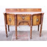 A late Regency mahogany sideboard. W137cm D69cm H101cm