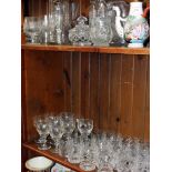 A quantity of cut glass. Condition - one or two pieces with minor chips but generally ok.