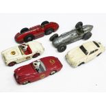 A group of five Dinky Toys sport/racing cars comprising Talbot Lago, Speed of the Wind, Sunbeam