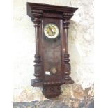 A Vienna wall clock. L78cm