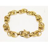 A 14ct gold bracelet. Wt.15g