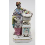 A Derby porcelain figure "Andromache with the Ashes of Terror". H24cm. Condition - right arm