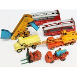 A group of six Dinky Toys and Dinky Supertoys comprising Car Carrier and Trailor, Elevator Loader,