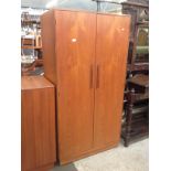 A G-Plan teak wardrobe. H177cm