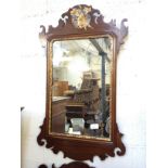 A Georgian style mirror. L68cm