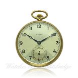 A GENTLEMAN'S 9CT SOLID GOLD ROLEX POCKET WATCH CIRCA 1930, REF. 2770
D: Two tone silver "quartered"