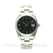 A GENTLEMAN'S STAINLESS STEEL ROLEX OYSTERDATE PRECISION BRACELET WATCH CIRCA 1984, REF. 6694
D: