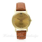 A RARE GENTLEMAN'S 18K SOLID GOLD LONGINES FLAGSHIP AUTOMATIC WRIST WATCH CIRCA 1960s, REF. 3508