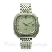 A GENTLEMAN'S STAINLESS STEEL OMEGA CONSTELLATION AUTOMATIC BRACELET WATCH CIRCA 1980s
D: Silver