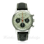 A GENTLEMAN'S STAINLESS STEEL BREITLING TOP TIME CHRONOGRAPH WRIST WATCH CIRCA 1970s, REF. 810 D: