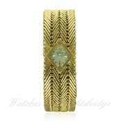 A RARE LADIES 18K SOLID GOLD JAEGER LECOULTRE BRACELET WATCH CIRCA 1960s RETAILED BY KETCHINSKY