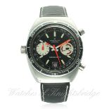 A GENTLEMAN'S BREITLING CHRONO MATIC CHRONOGRAPH WRIST WATCH CIRCA 1970s, REF. 2112 D: Black dial