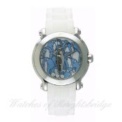 A LADIES STAINLESS STEEL CHOPARD "HAPPY PENGUIN" WRIST WATCH CIRCA 2008, REF. 8475 150TH YEAR ANIMAL