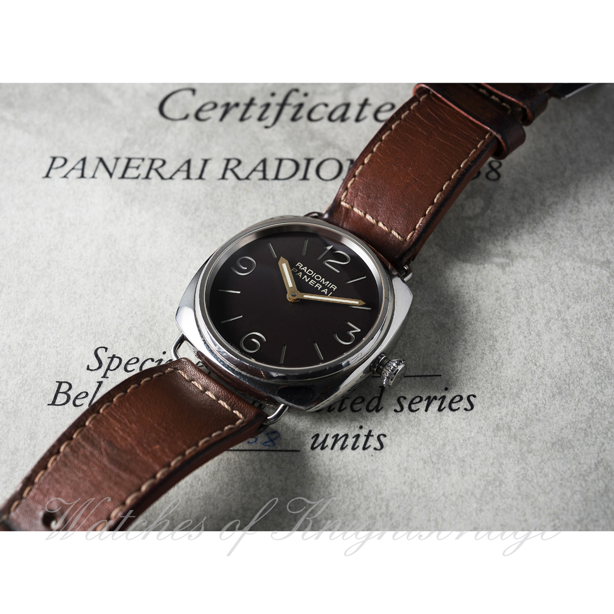 A GENTLEMAN'S STAINLESS STEEL PANERAI RADIOMIR 1938 WRIST WATCH DATED 2007, PAM00232 LIMITED EDITION - Image 2 of 2