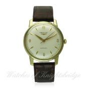 A GENTLEMAN'S 9CT SOLID GOLD LONGINES AUTOMATIC WRIST WATCH CIRCA 1960, REF. 7004 2
D: Silver dial
