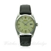 A RARE GENTLEMAN'S STAINLESS STEEL ROLEX OYSTER PERPETUAL AIR KING DATE PRECISION WRIST WATCH