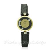 A LADIES 18K SOLID GOLD CHOPARD HAPPY DIAMONDS WRIST WATCH CIRCA 1980s, REF. G 3905 D: Champagne