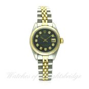 A LADIES STEEL & GOLD ROLEX OYSTER PERPETUAL DATEJUST BRACELET WATCH CIRCA 1982, REF. 6917
D: Mother