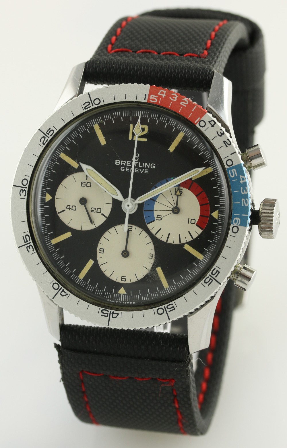 A RARE GENTLEMAN'S STAINLESS STEEL BREITLING CO PILOT YACHTING CHRONOGRAPH WRIST WATCH CIRCA - Image 2 of 8