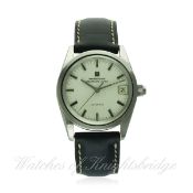 A GENTLEMAN'S STAINLESS STEEL UNIVERSAL GENEVE POLEROUTER SUPER AUTOMATIC WRIST WATCH CIRCA 1960s,