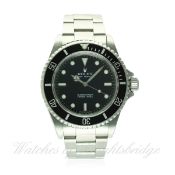 A GENTLEMAN'S STAINLESS STEEL ROLEX OYSTER PERPETUAL SUBMARINER BRACELET WATCH DATED 2005, REF.