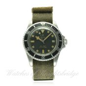 A RARE GENTLEMAN'S STAINLESS STEEL ROLEX TUDOR PRINCE OYSTERDATE "SNOWFLAKE" SUBMARINER WRIST