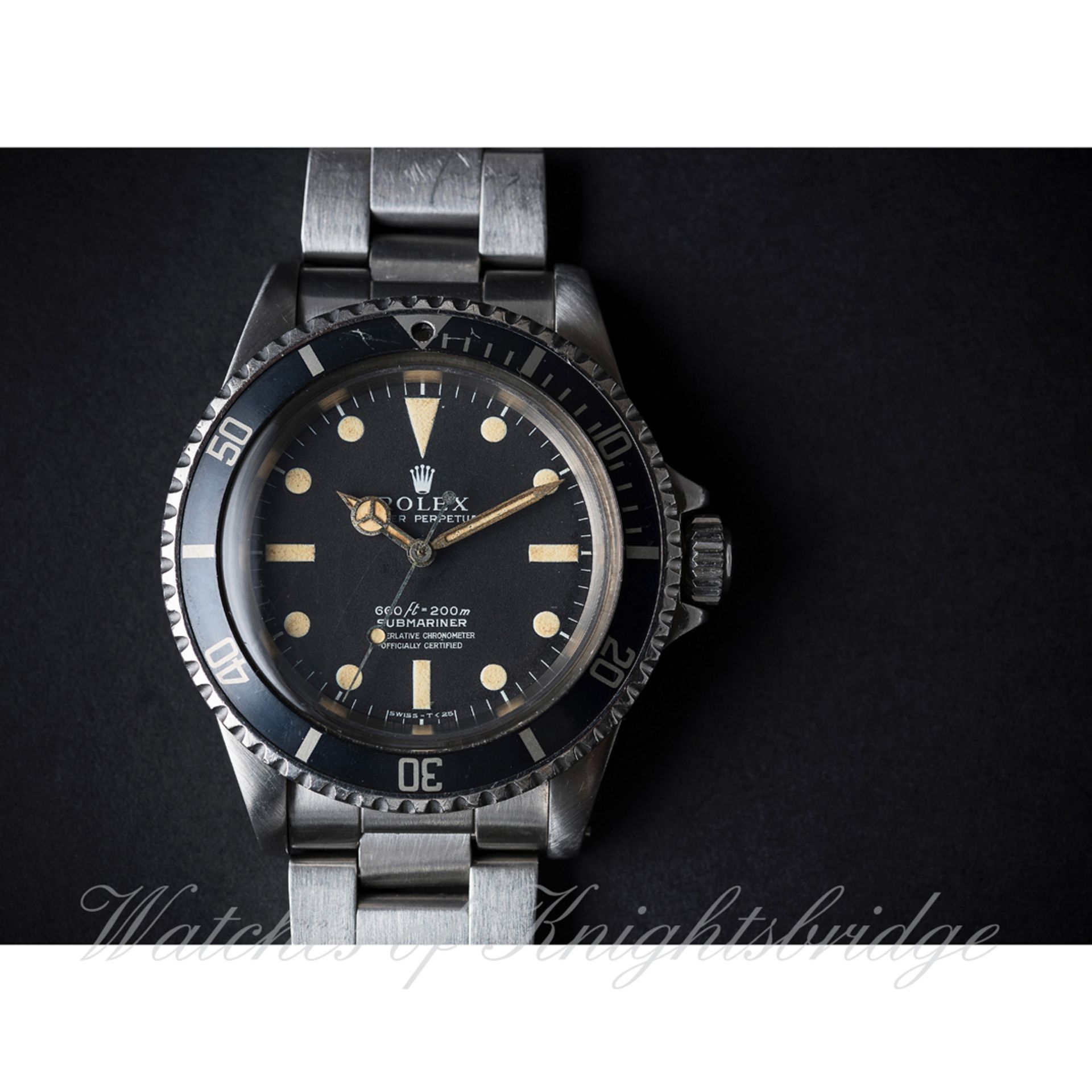 A RARE GENTLEMAN'S STAINLESS STEEL ROLEX OYSTER PERPETUAL SUBMARINER CHRONOMETER BRACELET WATCH - Image 2 of 2