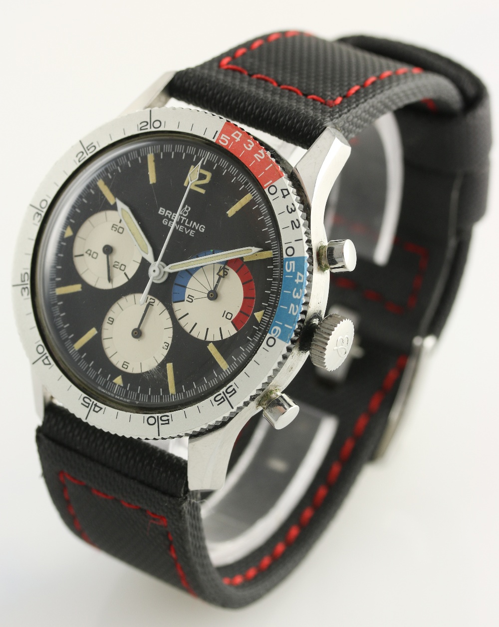 A RARE GENTLEMAN'S STAINLESS STEEL BREITLING CO PILOT YACHTING CHRONOGRAPH WRIST WATCH CIRCA - Image 4 of 8