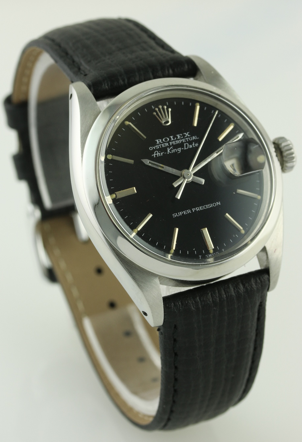 A GENTLEMAN'S STAINLESS STEEL ROLEX OYSTER PERPETUAL AIR KING DATE SUPER PRECISION WRIST WATCH CIRCA - Image 5 of 8