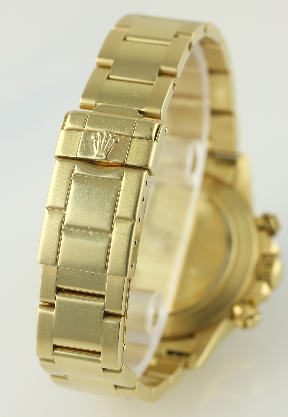 A GENTLEMAN'S 18K SOLID GOLD ROLEX OYSTER PERPETUAL COSMOGRAPH DAYTONA BRACELET WATCH CIRCA 1991, - Image 6 of 7