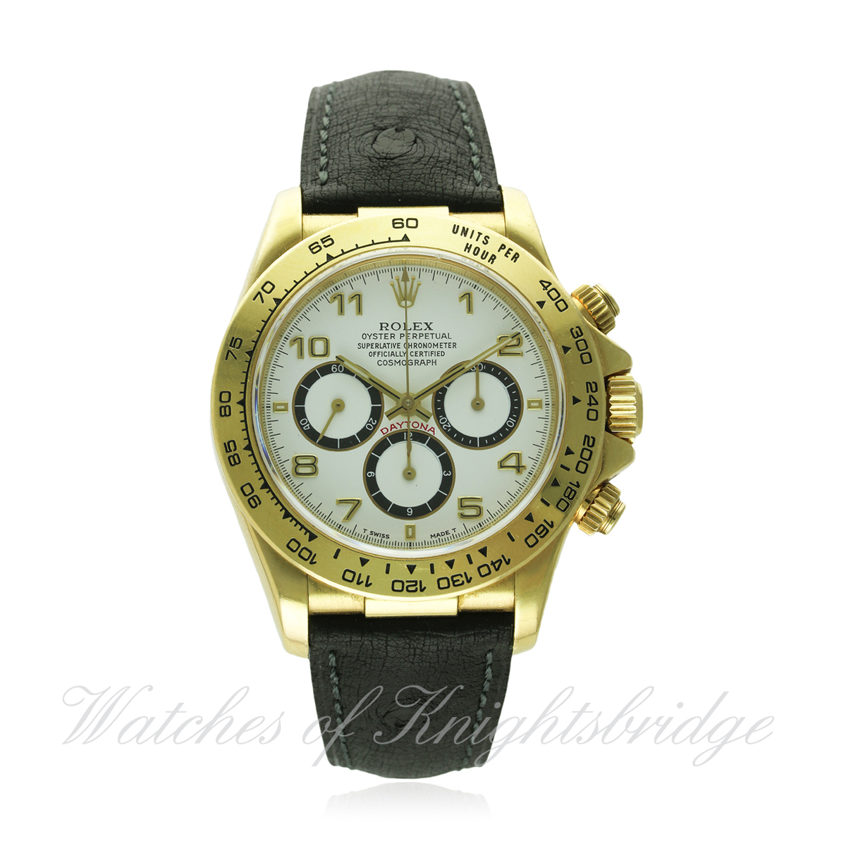 A GENTLEMAN'S 18K SOLID GOLD ROLEX OYSTER PERPETUAL COSMOGRAPH DAYTONA WRIST WATCH CIRCA 1991,