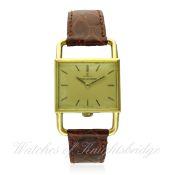 A RARE GENTLEMAN'S LARGE SIZE 18K SOLID GOLD JAEGER LECOULTRE DRIVERS WRIST WATCH CIRCA 1970 D:
