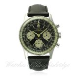 A RARE GENTLEMAN'S STAINLESS STEEL BREITLING AOPA NAVITIMER WRIST WATCH CIRCA 1960s, REF. 806