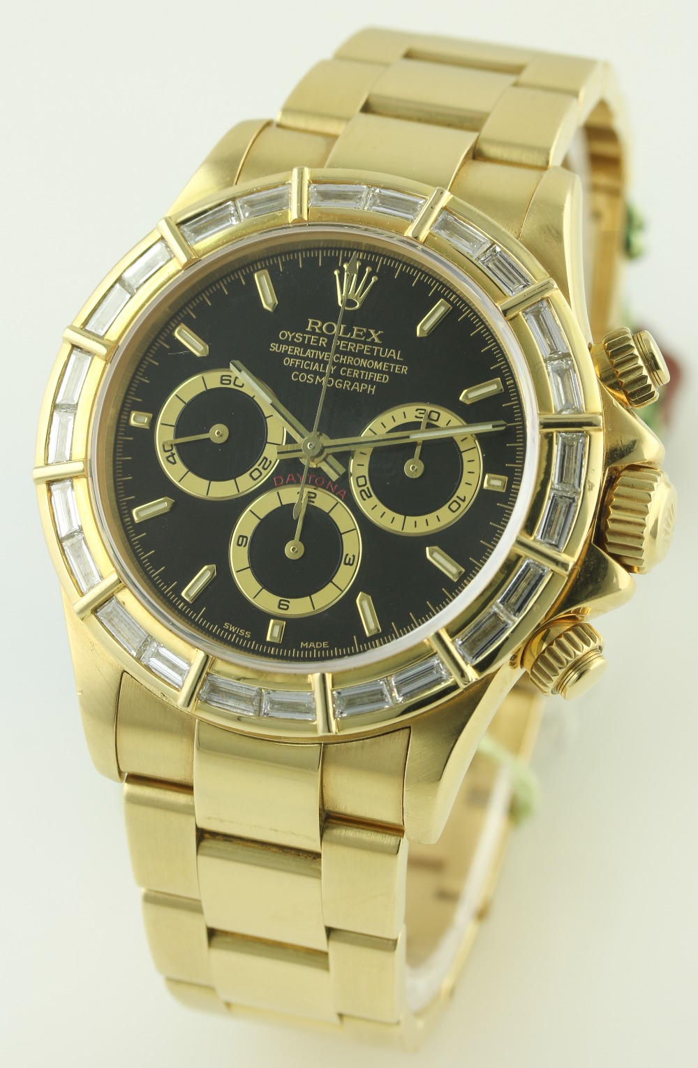 A GENTLEMAN'S 18K SOLID GOLD ROLEX OYSTER PERPETUAL COSMOGRAPH DAYTONA BRACELET WATCH CIRCA 1991, - Image 2 of 7