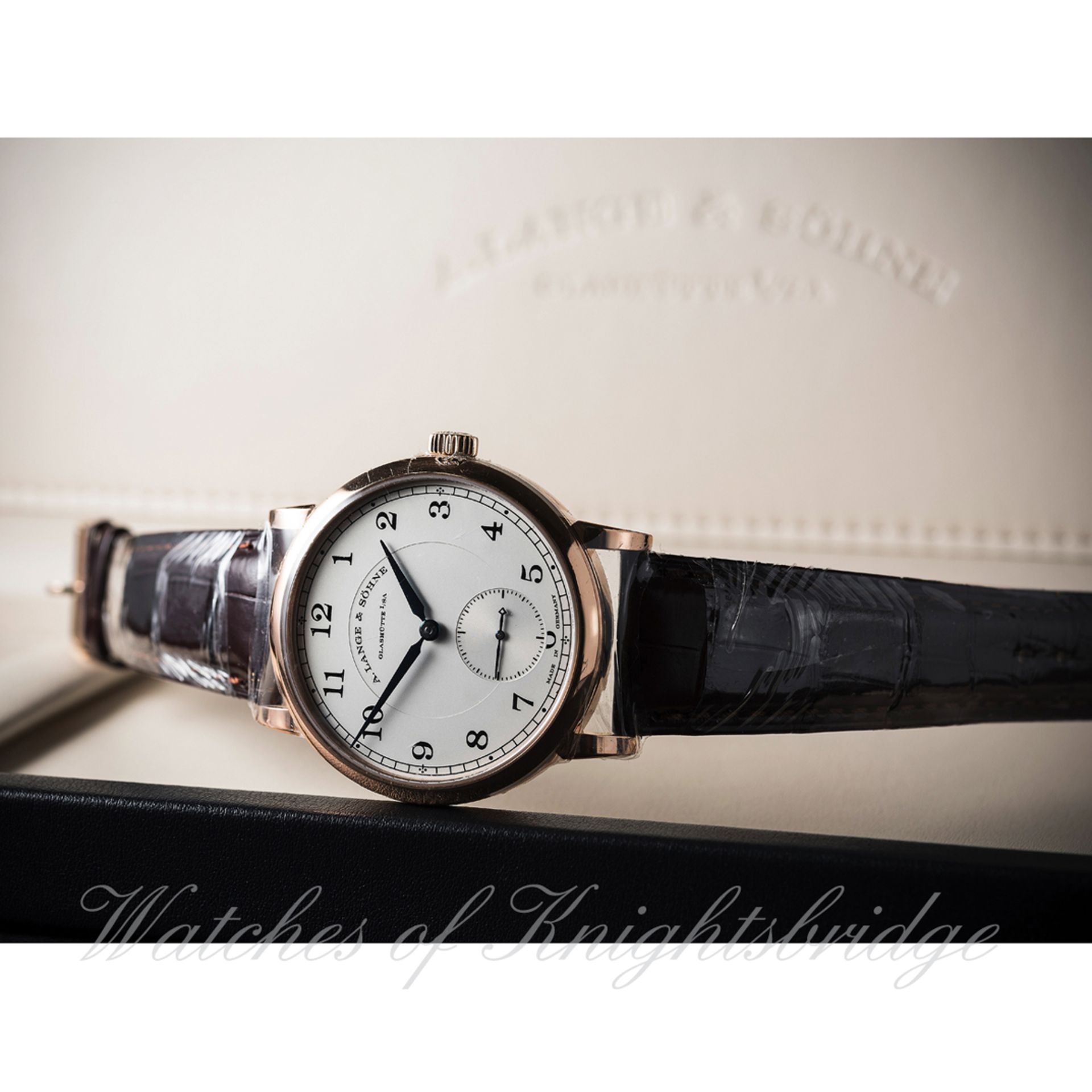 A FINE GENTLEMAN'S 18K SOLID ROSE GOLD A. LANGE & SOHNE 1815 WRIST WATCH DATED 2015, REF. 235.032 - Image 2 of 2