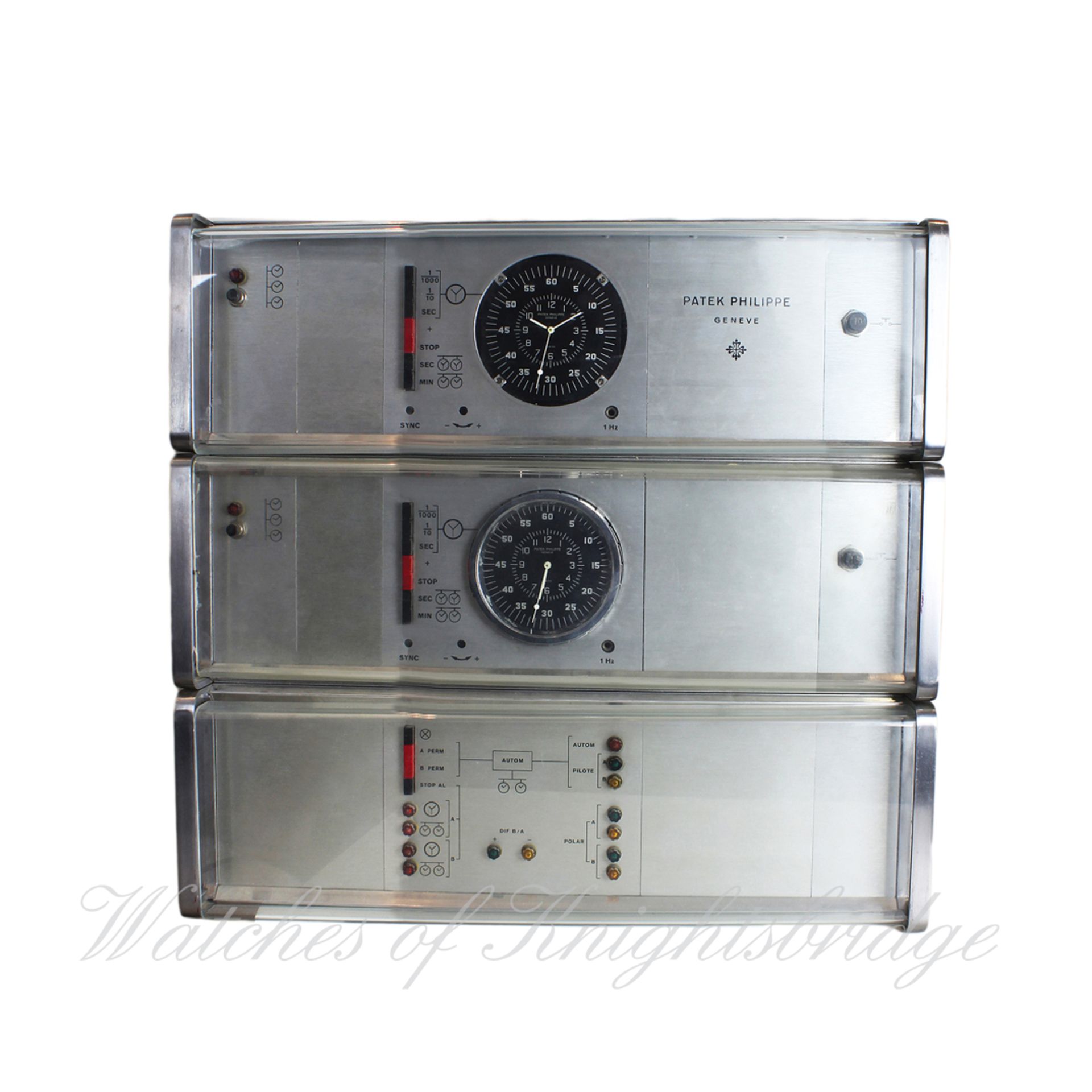 A PATEK PHILIPPE INTEGRATED ELECTRONIC MASTER WORLD TIME TOWER CLOCK CIRCA 1975
No1. ML30 701680,