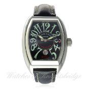 A GENTLEMAN'S STAINLESS STEEL FRANCK MULLER CONQUISTADOR KING WRIST WATCH DATED 2001, REF. 8001 WITH