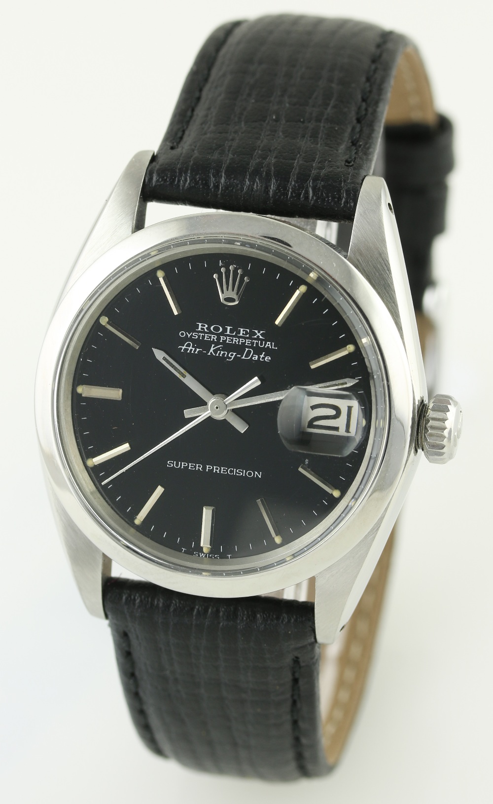 A GENTLEMAN'S STAINLESS STEEL ROLEX OYSTER PERPETUAL AIR KING DATE SUPER PRECISION WRIST WATCH CIRCA - Image 2 of 8
