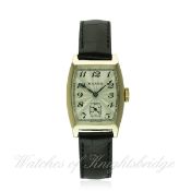 A GENTLEMAN'S 9CT SOLID GOLD ROLEX TONNEAU WRIST WATCH CIRCA 1930s, REF. 578
D: Silver guilloche