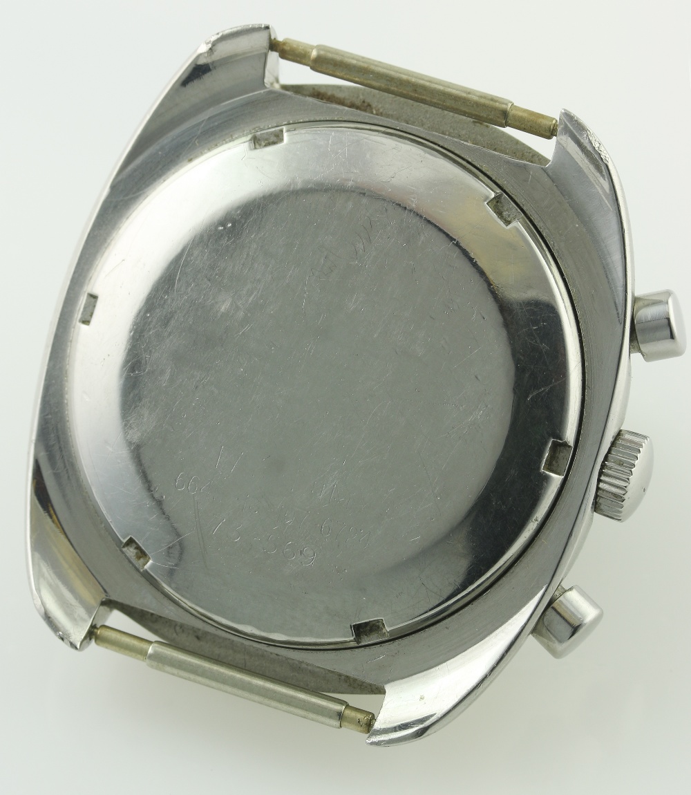 A RARE GENTLEMAN'S STAINLESS STEEL BELGIUM MILITARY PILOTS PONTIAC CHRONOGRAPH WRIST WATCH CIRCA - Image 3 of 7