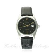 A GENTLEMAN'S STAINLESS STEEL ROLEX OYSTERDATE PRECISION WRIST WATCH CIRCA 1973, REF. 6694
D: Matt