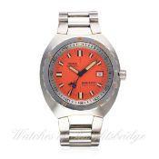 A GENTLEMAN'S STAINLESS STEEL DOXA SEAHUNTER SUB 300T DIVERS BRACELET WATCH CIRCA 2002, REF. 30010