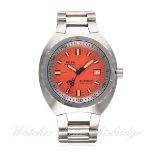 A GENTLEMAN'S STAINLESS STEEL DOXA SEAHUNTER SUB 300T DIVERS BRACELET WATCH CIRCA 2002, REF. 30010