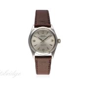 A MID SIZE STAINLESS STEEL ROLEX OYSTER SPEEDKING PRECISION WRIST WATCH CIRCA 1965, REF. 6430
D: