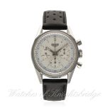 A GENTLEMAN'S STAINLESS STEEL HEUER CLASSIC CARRERA CHRONOGRAPH WRIST WATCH CIRCA 2000, REF.