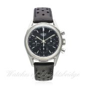 A GENTLEMAN'S STAINLESS STEEL HEUER CLASSIC CARRERA CHRONOGRAPH WRIST WATCH DATED 2000, REF.